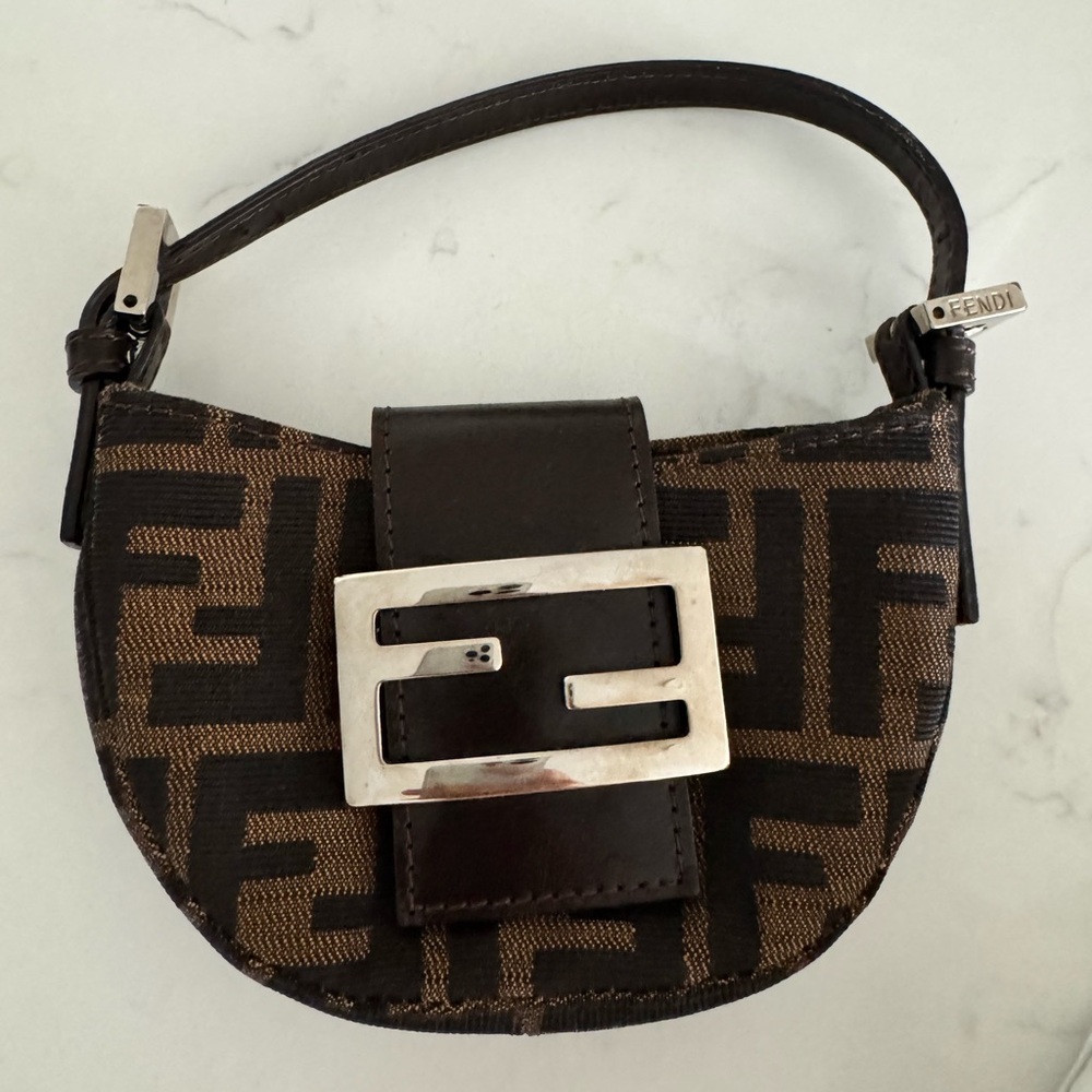 Fendi mini croissant bag!! Iconic FF Pattern, no flaws, excellent condition